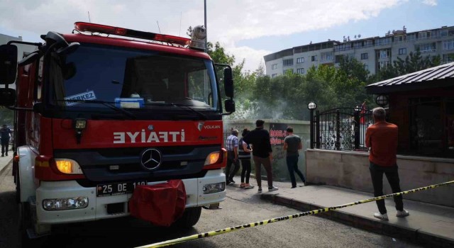 Erzurumda trafo yangını