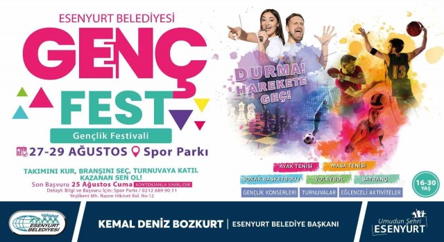 Esenyurtun ilk Gençlik Festivali başlıyor