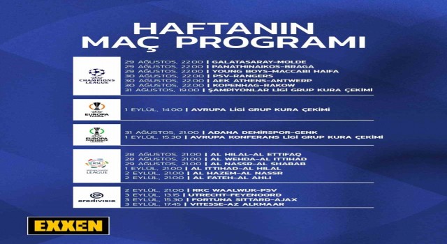 EXXENde futbol dolu bir hafta