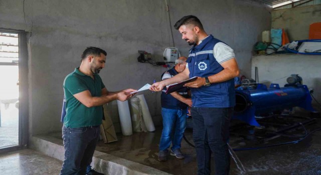 Halı yıkama fabrikası ve oto yıkamacılarda su denetimi