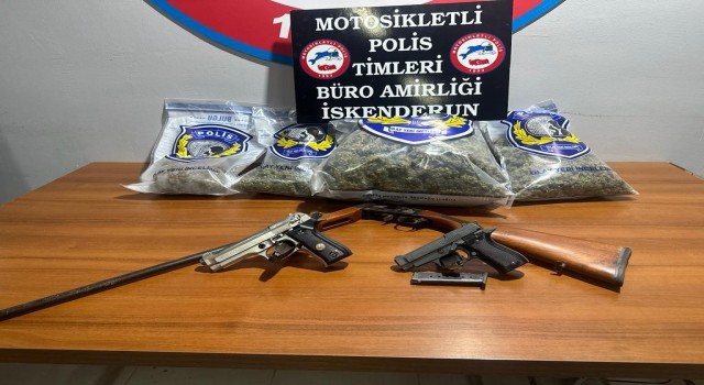 Hatayda polis 3 kilo esrar ele geçirdi