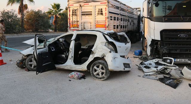 Hatay'da trafik kazası: 2 ölü, 2 yaralı