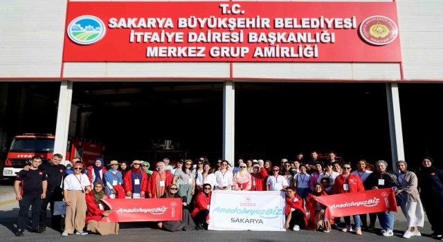 Ispartadan gelen 40 gönüllüye yangın eğitimi verildi