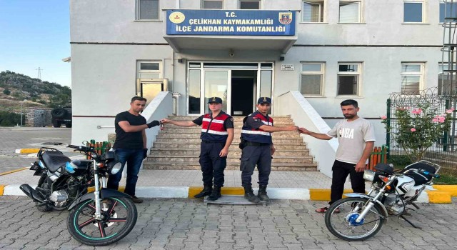 Jandarma, çalıntı 2 adet motosikleti Malatyada ele geçirdi