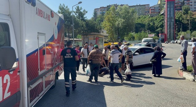 Karabükte otomobilin çarptığı yaya yaralandı
