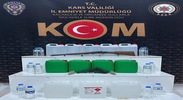 Karsta sahte içki operasyonu