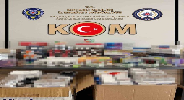 Kocaelide 10 bin makaron ele geçirildi