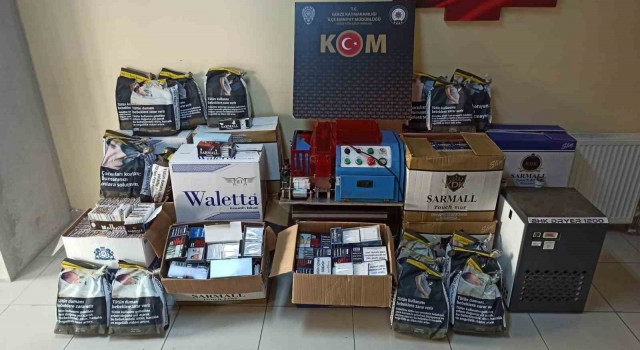 Kocaelide 72 bin 77 dolu ve boş makaron ele geçirildi