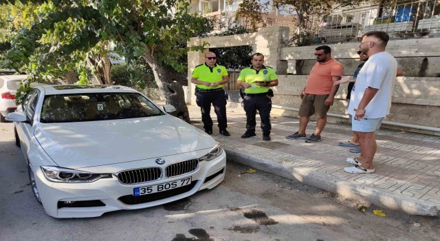 Kuşadasında drift yapan alkollü sürücüye 26 bin lira ceza
