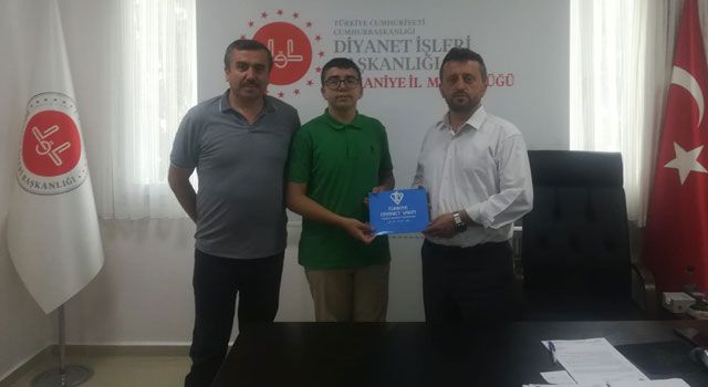 LGS Şampiyonuna Müftü Çakmak’tan Tebrik