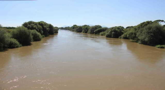 Menderes Nehrindeki su seviyesi üreticileri memnun ediyor