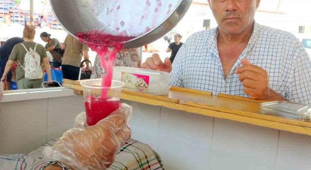 Muğlada sıcaklara kar helvası ile çözüm
