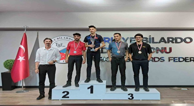 NEÜlü Türkcan Yıldırım, Türkiye Pool Bilardo Şampiyonasında 3. oldu