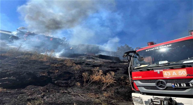 Pazarlarda yanan eve Orman İşletme Müdürlüğü ekipleri müdahale etti