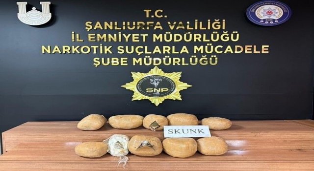 Şanlıurfada 12 kilo sentetik uyuşturucu ele geçirildi