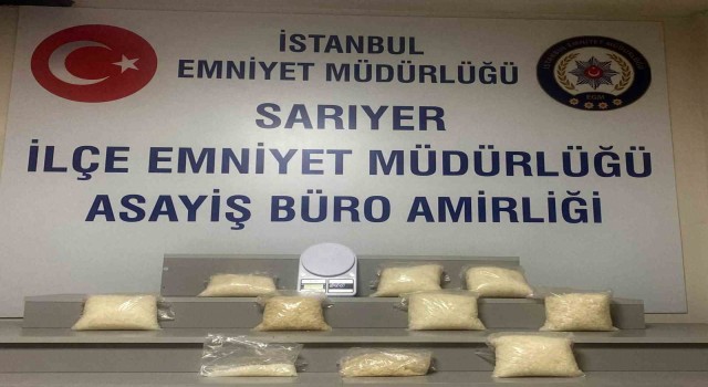 Sarıyerde düzenlenen operasyonda 2 milyon değerinde uyuşturucu madde ele geçirildi