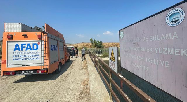 Suriyeli 3 genç sulama kanalında akıntıya kapıldı