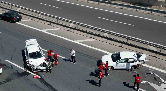 TEM Otoyolunda iki ayrı kaza