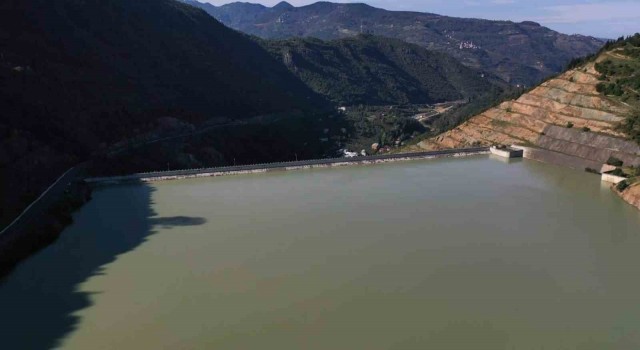 Trabzonun içme suyunun karşılandığı Atasu Barajında doluluk oranı 3 yıldır 100de 100 seviyelerinde