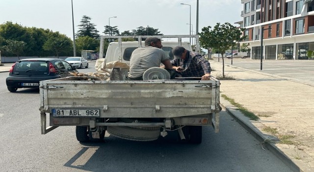 Trafik ekiplerinin titiz denetiminde yakalandı