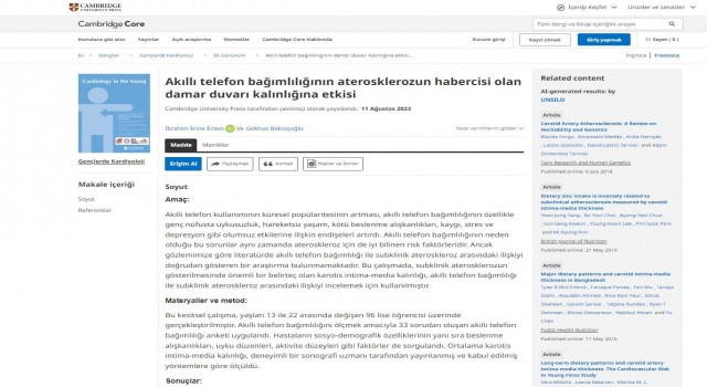 TÜBİTAKın elediği proje, bakın nerede yayımlandı