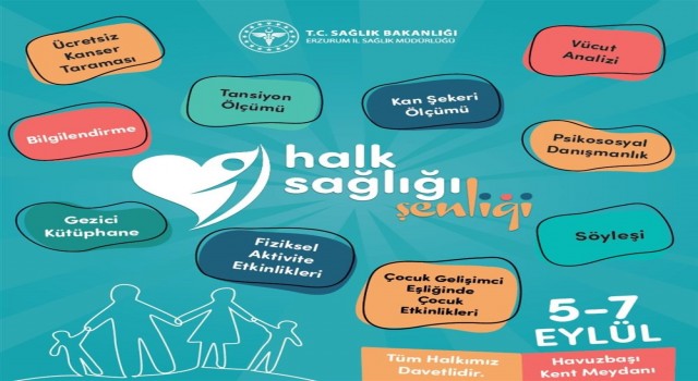 5-7 Eylülde Erzurumda Halk Sağlığı Şenliği düzenlenecek