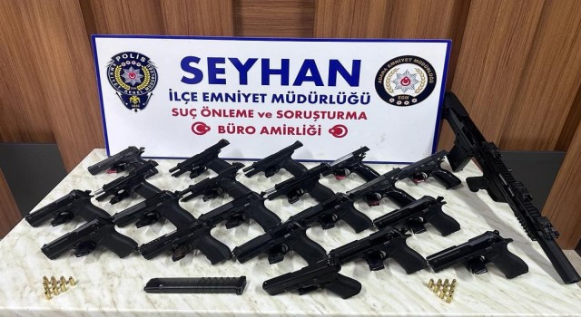 Adana polisi 35 ruhsatsız silah ele geçirdi