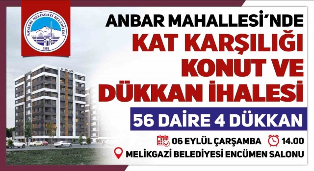 Anbarda Kat Karşılığı 56 Daire ve 4 Dükkan İhalesi Yapılacak