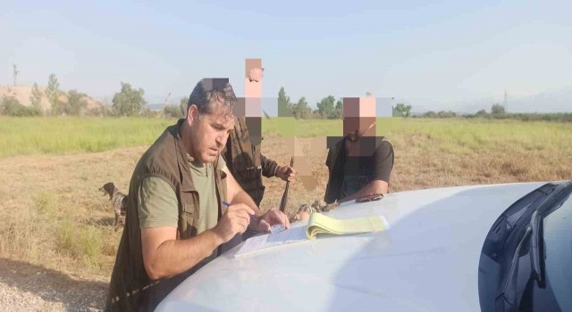 Antalyada kaçak avcılık yapan 4 kişiye 14 bin 279 lira para cezası uygulandı