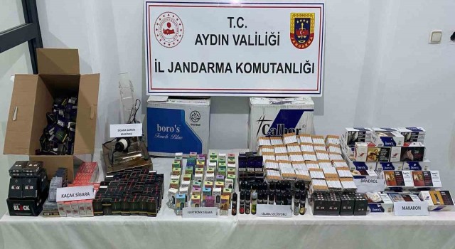 Aydında 66 bin 500 adet içi tütün doldurulmuş makaron ele geçirildi