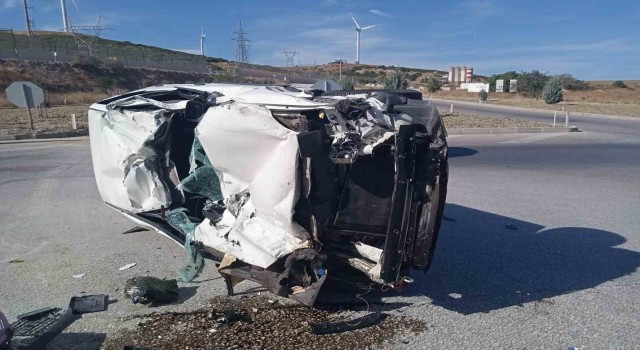 Bandırmada trafik kazasında 1 kişi ağır yaralandı