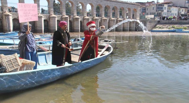 Beyşehirde göl için kadınlar dayanışması