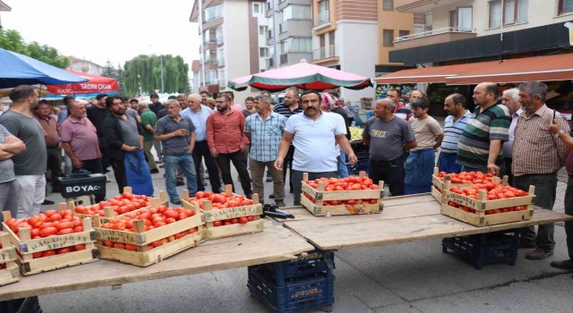 Boluda pazarcı esnafından tepki