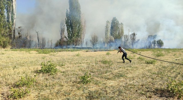 Çorumda korkutan yangın