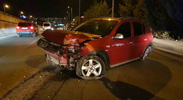 Direğe çarpan cip 46 metre sürüklendi: 1 yaralı