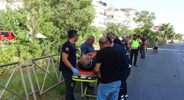 Direksiyonda uyudu, sulama kanalına uçarak ölümden döndü