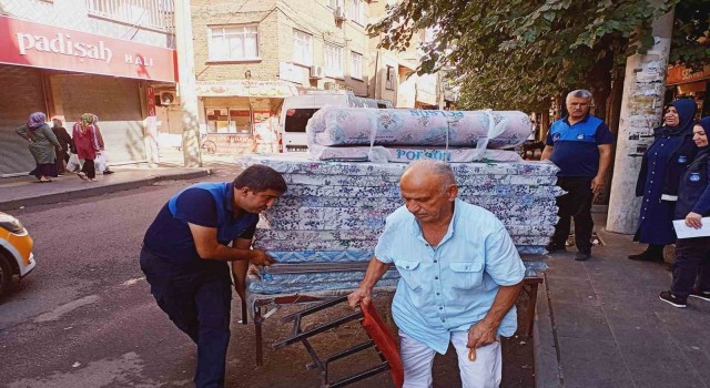 Diyarbakırda kaldırım işgalleri nedeniyle denetim yapıldı