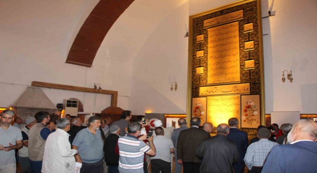 Dünyanın en büyük Hilye-i Şerifi Amasyada sergilenmeye başladı