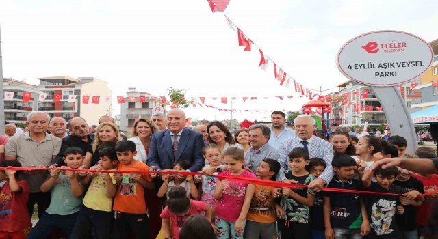 Efelerde 4 Eylül Aşık Veysel Parkı açıldı