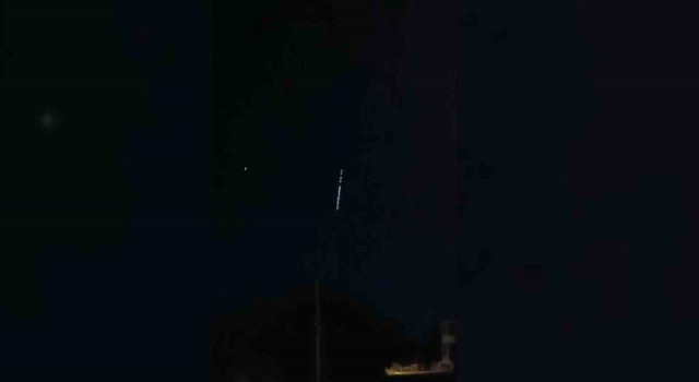 Erzincanda Starlink uyduları görüntülendi