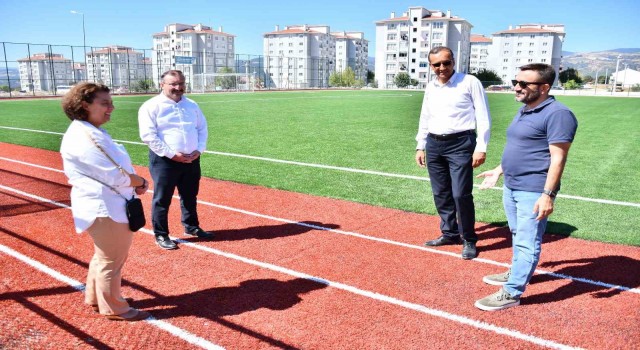 Gençlik ve Spor İl Müdürlüğü Emetteki spor tesislerinde incelemelerde bulundu