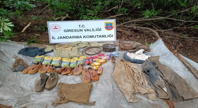 Giresunda terör örgütüne ait sığınak bulundu