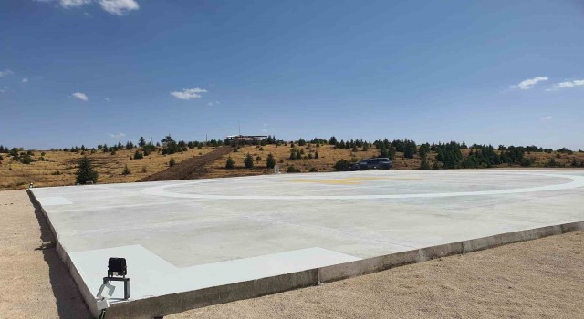 Harputta helikopter pisti yapıldı