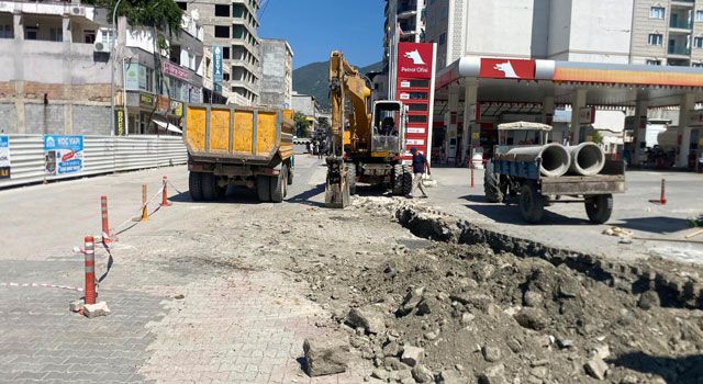 İlçede Altyapı Çalışmaları Başladı