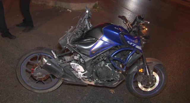Kartalda hız yapan motosiklet kontrolden çıkıp metrelerce sürüklendi: 1 ağır yaralı