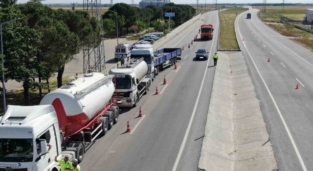 Kırklarelinde 3 bin 306 araç denetlendi: 30 araç trafikten men edildi