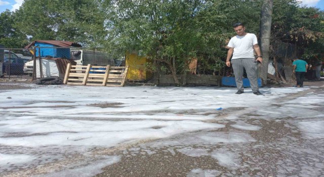 Kocaelide sağanak sonrası şaşırtan görüntü
