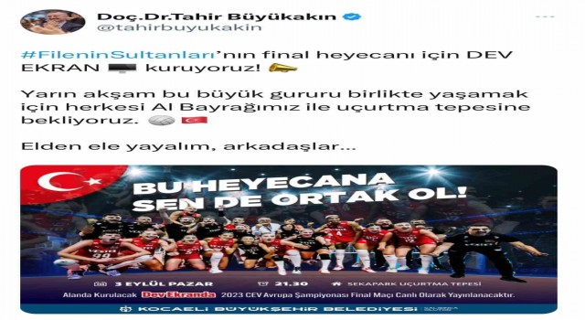 Kocaeliler, Filenin Sultanlarının final maçı için tek yürek olacak