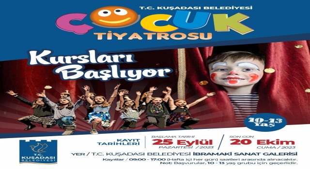 Kuşadası Belediye Tiyatrosu, küçük yeteneklere kapılarını araladı