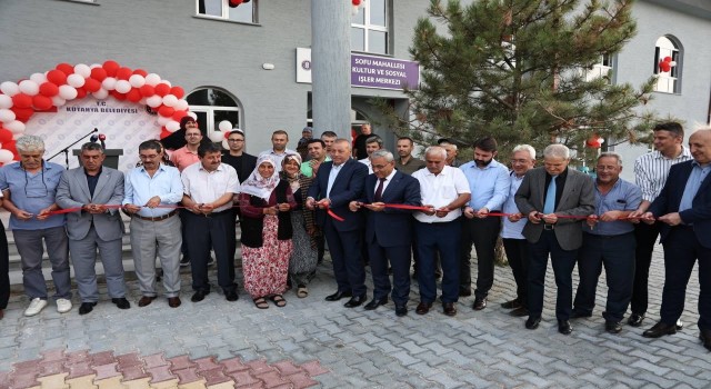 Kütahyada Kültür ve Sosyal İşler Merkezi hizmete girdi